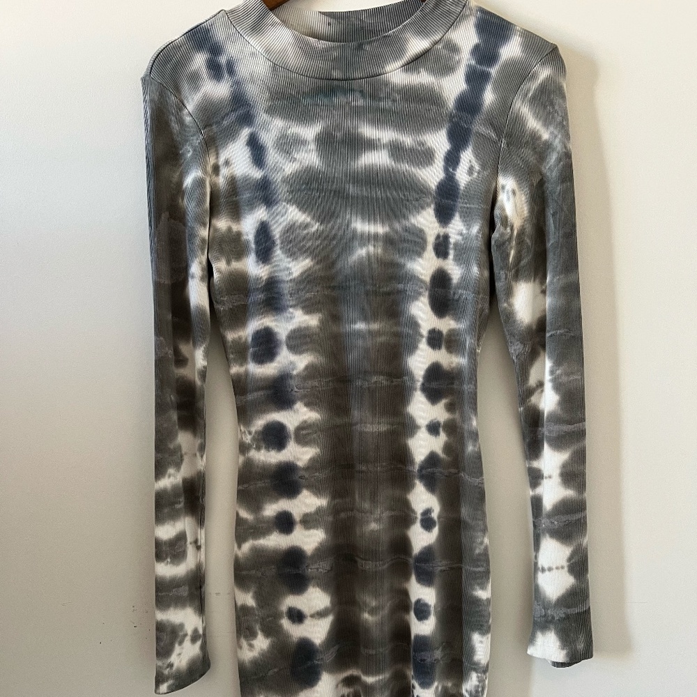 Young Fabulous & Broke Dax Ribbed Tie Dye Midi Dress Size L